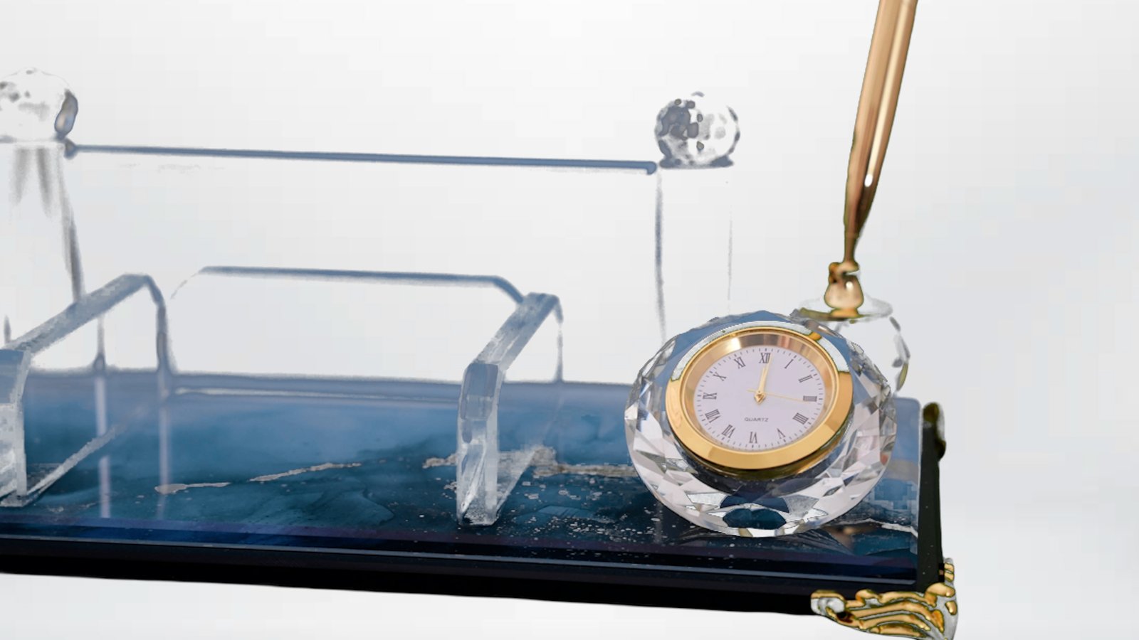 ✒️ Kristal Masaüstü Düzenleyici Set - E - Görsel 3