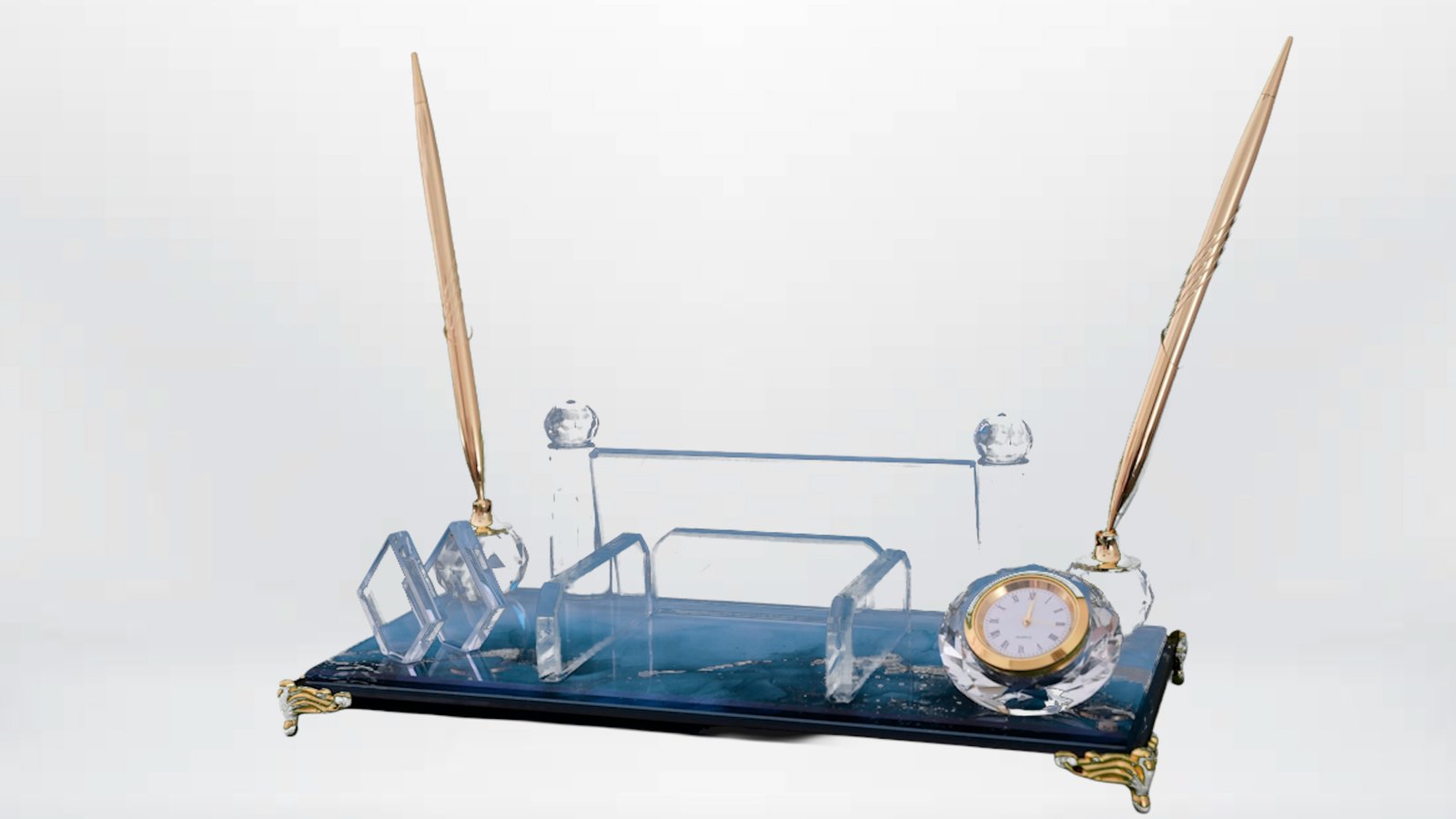 ✒️ Kristal Masaüstü Düzenleyici Set - E