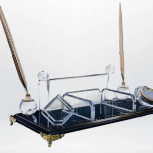 Alternative view of Parlak Siyah Mermer Efektli Masaüstü Seti - L